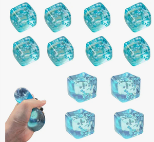 lot 2773 image: Gemscream Stress Cube Slow Rising Ice Cube 12 Pcs Blue