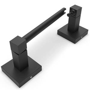 lot 2879 image: Ruacq Matte Black Toilet Paper Holder Wall Mount for Bathroom