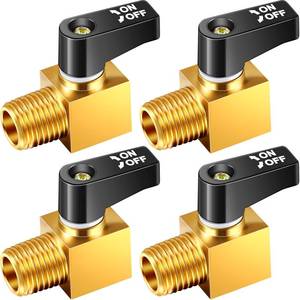 lot 2888 image: Tondiamo Brass Air Compressor Drain Valve 14 Inch NPT Male x Female 4 Pack
