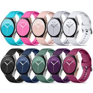 lot 2901 image: DaQin 10 Pack Silicone Watch Bands for Samsung Galaxy Watch 1.57 1.73