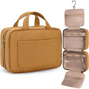 lot 2928 image: BAGSMART Toiletry Bag Medium Travel Organizer Brownstone Yellow