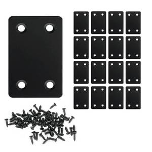 lot 2939 image: QSJ 16 Pack Stainless Steel Flat Mending Plate 2.36 x 1.5 In, 0.06 In Thick