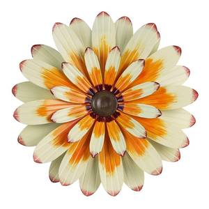 lot 2960 image: YEAHOME Metal Flower Wall Decor, 16 Inch