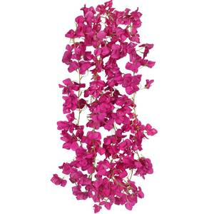 lot 2973 image: GhuaH Artificial Silk Bougainvillea Vine Garland 2 Pcs 11.94 Ft