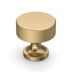 lot 2977 image: Coinkoly Round Cabinet Knobs Champagne Bronze 1.2 Knurled 10 Pack