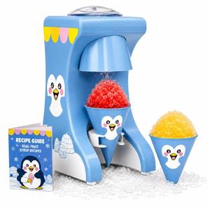 lot 5370 image: Cooler Concepts Penguin Snow Cone Machine Electric Countertop Shaved Ice Maker