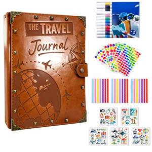 lot 5373 image: Twinklemon Leather Scrapbook Album 60 Pages 8.5 x 11 Inch Memory Book
