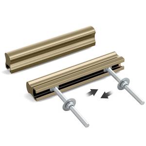 lot 5418 image: Peaha Champagne Bronze Cabinet Pulls 4 Inch Adjustable 20 Pack