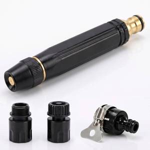 lot 6079 image: Neliangia High Pressure Garden Hose Nozzle 34 Inch Connection 3 Spray Modes