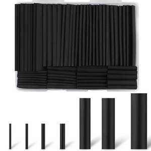 lot 6113 image: Rindion Heat Shrink Tubing Kit 127 PCS 21 Shrink Ratio Black