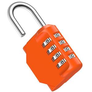 lot 6117 image: Puroma 4-Digit Combination Padlock Gym Locker, Orange