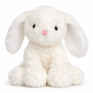 lot 6148 image: Hopearl Bunny Plush Stuffed Animal Toy White 9 Inch