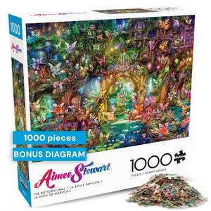 lot 6175 image: Buffalo Games Jigsaw Puzzle 1000 Piece The Butterfly Ball Aimee Stewart
