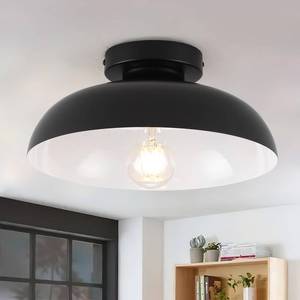 lot 7846 image: PAKOKULA Black Semi Flush Mount Ceiling Light 12 Inch Barn Style