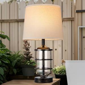 lot 7869 image: Hapcrea Outdoor Table Lamp 23.5 Antique Copper  Retail $119.99