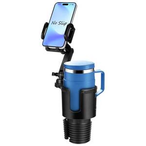 lot 7957 image: Hiitytin Car Cup Holder Phone Mount 2-in-1 Cup Holder Expander