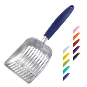 lot 8006 image: WePet Cat Litter Scoop Aluminum Alloy Sifter Small 1.85 Inch Deep