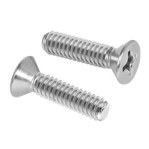 lot 8241 image: OUSCHR 14-20 x 1 Countersunk Flat Head Machine Screws 304 Stainless Steel