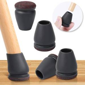 lot 8247 image: GAGUIUP 16 Pcs Felt Chair Leg Floor Protectors Round Fits 0.55-0.75 Inch