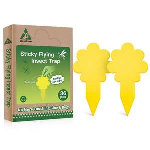lot 8248 image: Sevenlakes Yellow Sticky Fungus Gnat Traps, 36 Pack