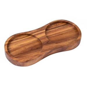 lot 8253 image: DeroTeno Salt and Pepper Mill Tray 2.68 Inch Acacia Wood
