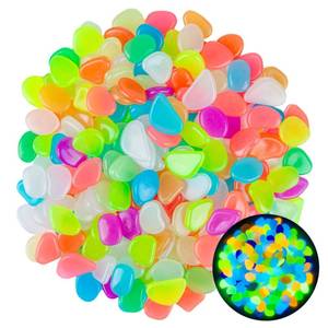 lot 8257 image: Sukh Luminous Glow in the Dark Rocks 200 Pcs Mixed Color