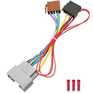 lot 8278 image: Jayubien Radio Wiring Harness Adapter 16Pin ISO to 22Pin Jeep Dodge Chrysler