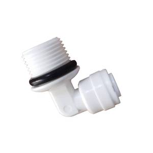 lot 8281 image: Malida Push to Connect Elbow 38 NPT Male x 14 OD Tube 90 Degree OST-4046