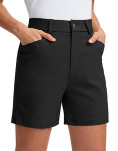 lot 8293 image: G Gradual Womens Golf Shorts 5 Inseam Black XXL