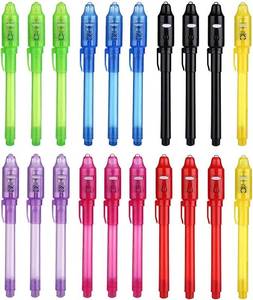 lot 8307 image: DazSpirit Invisible Ink Pens with UV Light 20 Pack