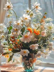 lot 8339 image: DFPSCLLA Diamond Painting Kit for Adults Flowers 5D Full Drill 12 x 16 Inch