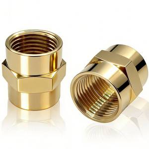 lot 8341 image: ANPTGHT Brass Pipe Fitting NPT Coupler 34 x 34 Pack of 2