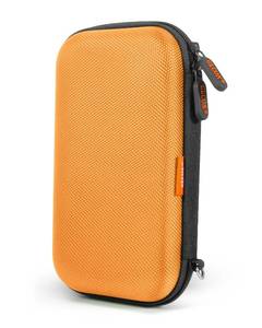 lot 8353 image: GLCON Orange Shockproof EVA Hard Case for External Hard Drive