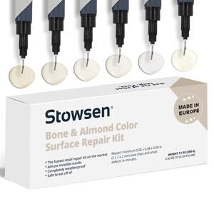 lot 8405 image: Stowsen Surface Repair Kit Bone & Almond Color Chip and Defect Repair