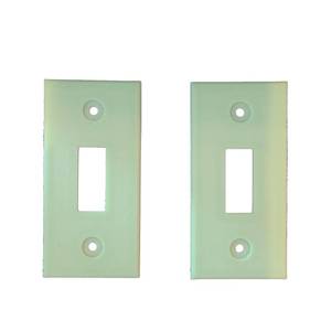 lot 8431 image: Generic Glow-in-the-Dark Light Switch Cover Wall Plate, Phosphorescent, 2 Pack