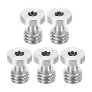 lot 8466 image: PATIKIL Camera Tripod Quick Release Screw 38-16 Thread 0.63 5 Pack Silver