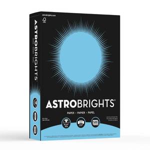 lot 8469 image: Astrobrights Lunar Blue Bright Color Paper 8.5in x 11in 24 Lb 500 Sheets 21528