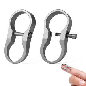 lot 8481 image: FEGVE Titanium Key Ring Claw Hook Tiny Key Shackle for Narrow Holes