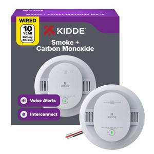 lot 8494 image: Kidde Smoke & Carbon Monoxide Detector, Hardwired, 85 dB, 30CUA10-V