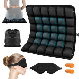 lot 13593 image: Inflatable Travel Seat Cushion for Airplane Flights