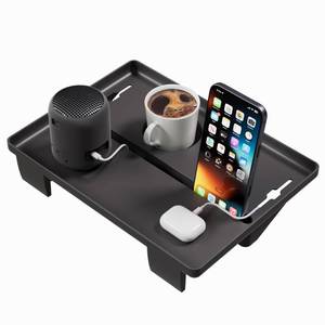 lot 13612 image: JOYMOOP Clip-On Bedside Shelf Caddy for Bunk Beds, Black