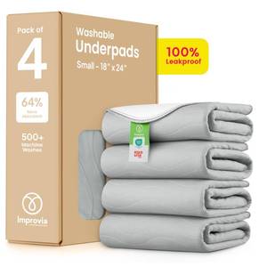 lot 13613 image: IMPROVIA Reusable Washable Underpads Heavy Absorbency