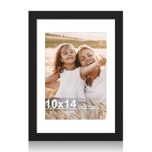 lot 13618 image: 2 Pack Hongkee Wood Picture Frames 10x14 with 8x12 Mat and Real Glass