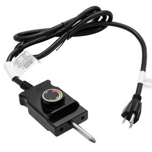 lot 13629 image: COMVIEE Thermostat Controller Probe Cord for Masterbuilt Electric Smoker 120V
