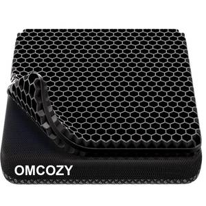 lot 13635 image: OMCOZY Gel Seat Cushion Honeycomb Design 18.51 x 17.33 x 1.51 Inch