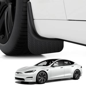 lot 13648 image: BASENOR Mud Flaps TPE Tesla Model S 2021-2026 Plaid
