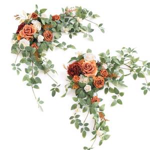 lot 13673 image: Lings Moment 2 Pack Terracotta Floral Swag 24 Inch Wedding Arch Flowers