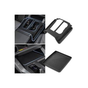 lot 13685 image: Autorder Silicone Center Console Organizer Tray 2pcs For 2026 Toyota RAV4 Black