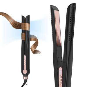 lot 13710 image: SKIMI Airflow Styler 2.0 Titanium Flat Iron Hair Straightener Curling Wand