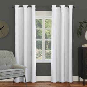 lot 14210 image: Sun Zero Easton Blackout Grommet Curtain Panel, 40 x 84, Dove White